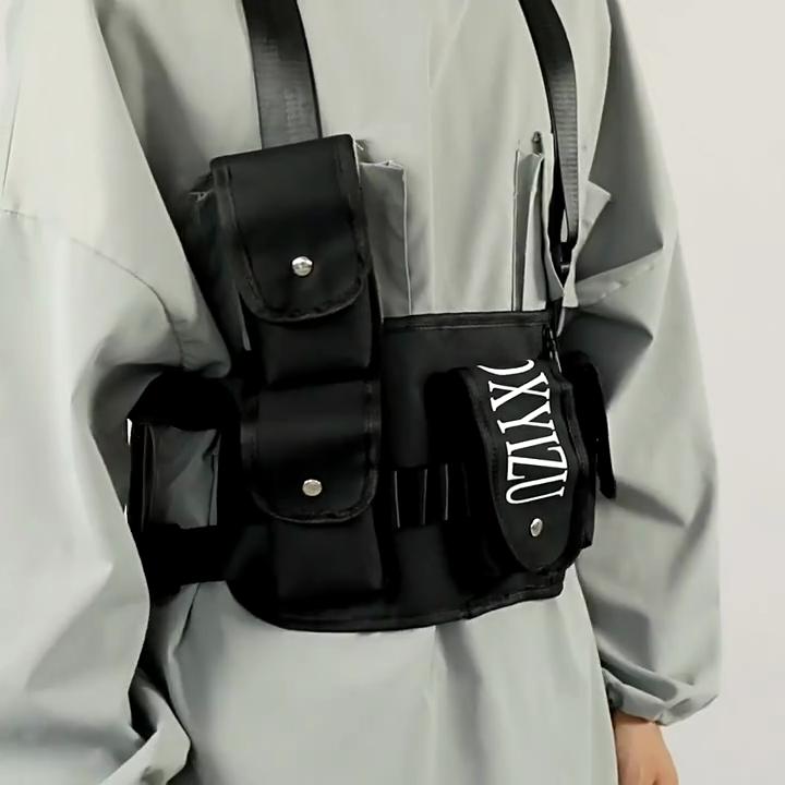 2025 New Multi-functional Chest Bag Tactical Function Multi-pocket Vest Bag Lightweight Waterproof Outdoor Sports Cycling Backpack