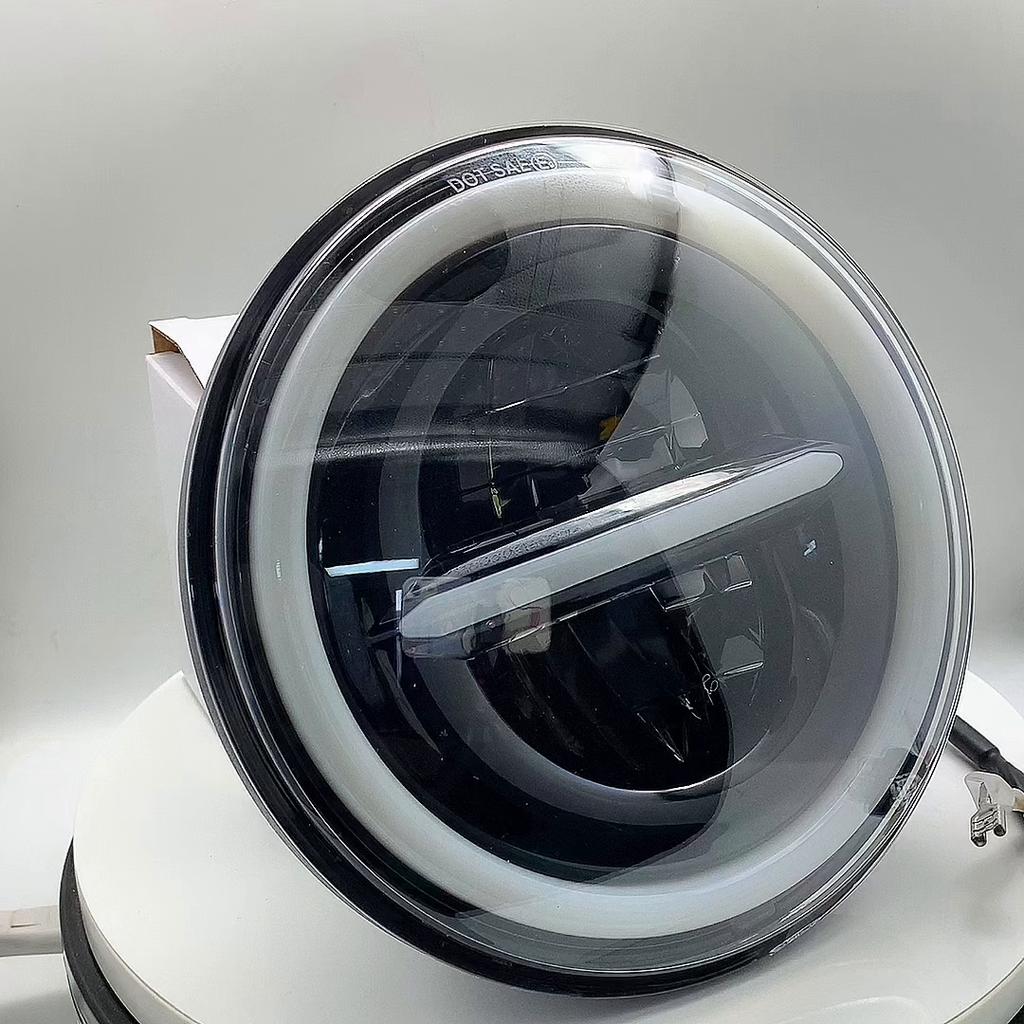 7 Inch Round LED Headlamp Automatic Motorcycle Headlights Angle Eye with DRL Turn Signal Led Headlight