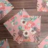 SCIONE New Flowers and Plants Series Party Birthday Paper Towels Colorful Printed Napkins and Western Restaurant Creative Paper Towels