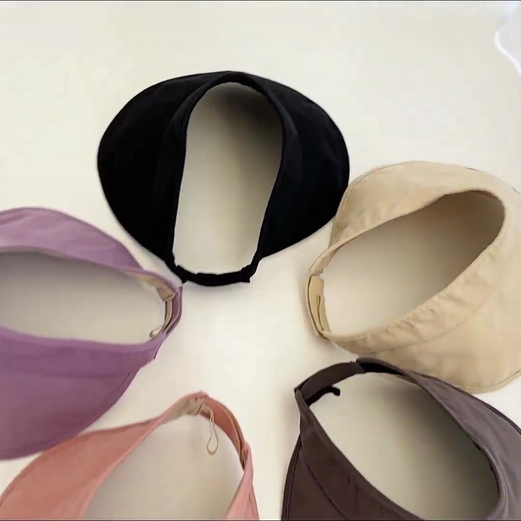 UPF50+ UV Protection Sun Visor for Women, Summer Breathable Foldable Hat, Secure Fit for Running & Outdoor Travel