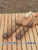 Outdoor Wooden Handle Barbecue Cage Camping Meat and Vegetable Barbecue Net Rack Picnic Barbecue Tools