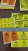 100pcs CAUTION STATIC SENSITIVE DEVICES Electronics Products Safety Warning Label Static-free Workstation Reminder Sticker
