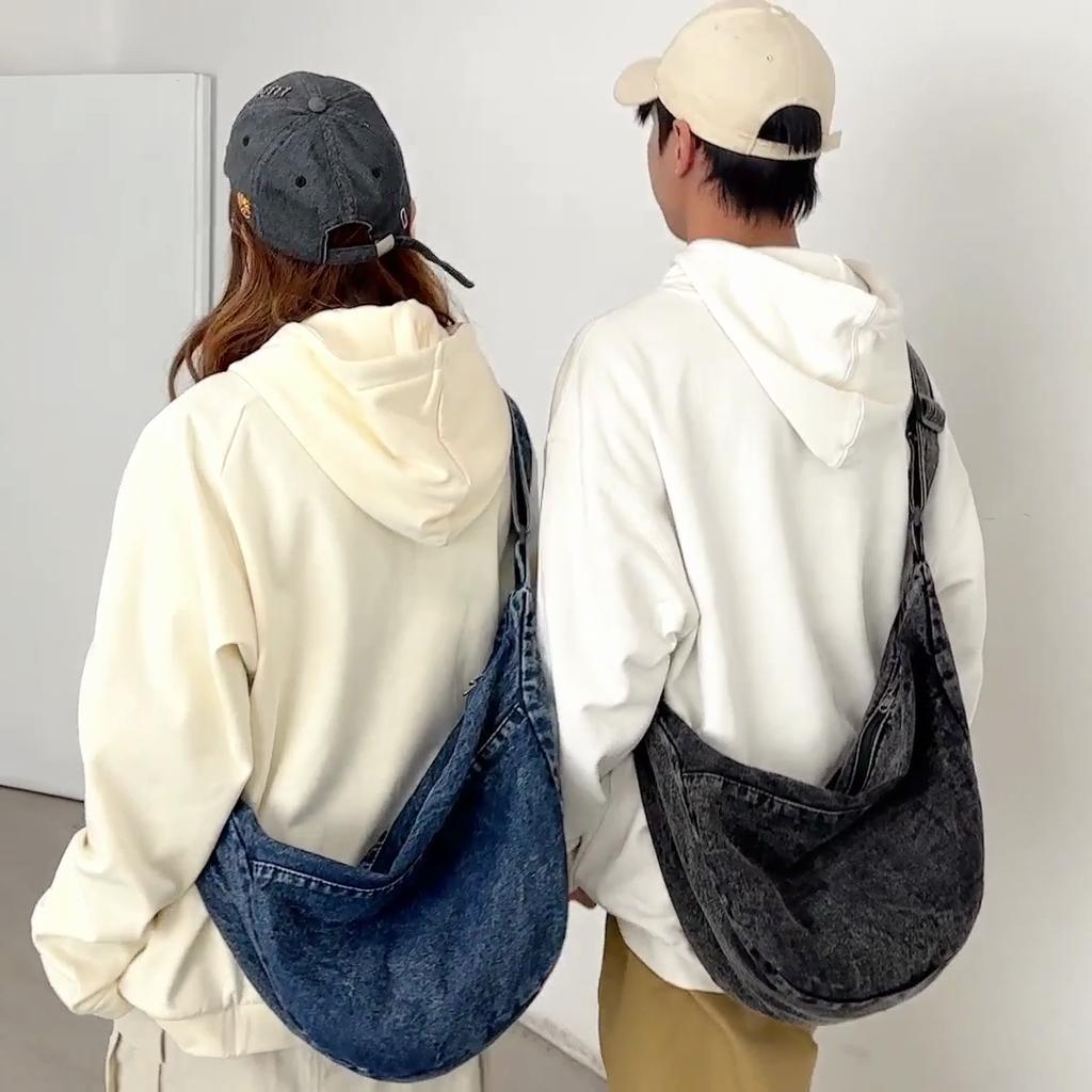Crossbody Bag Women's Bag Large Capacity Shoulder Bag Commuter Denim Bag