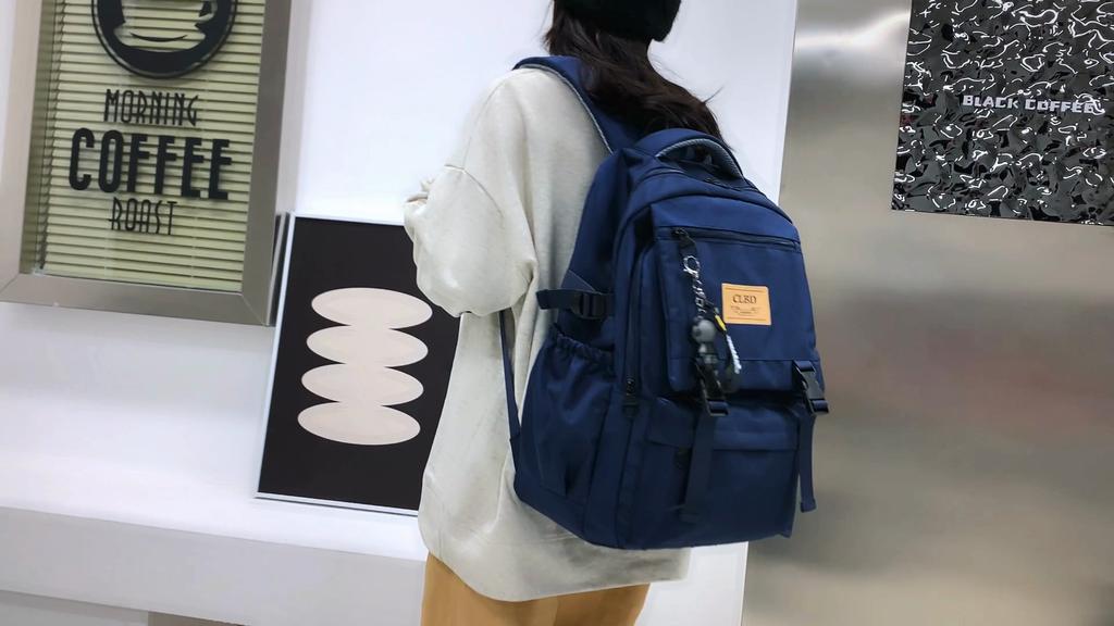 Simple Large Capacity Men's And Women's High School Students Backpack Computer Bag