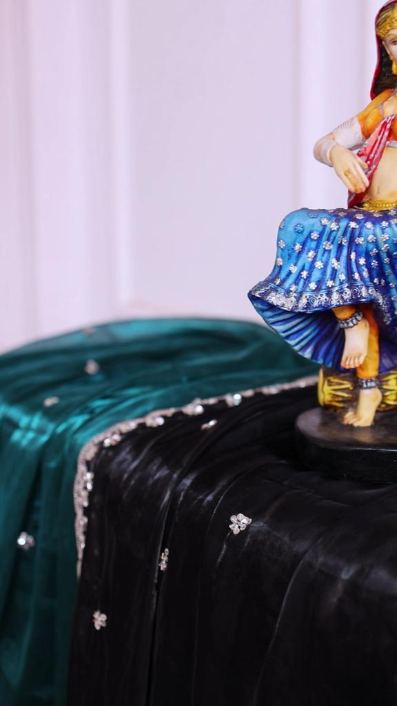 Latest New Wedding Wear Saree Heavy Embroidery Real Wal & Moti With Sequence Work*