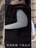 Fashion Winter Sleeveless Parkas Man Long Vest Hooded Plus Size Casual Thick Warm Outerwear Men Jackets
