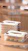 Caixa para Dumplings Boa Vedação Fundo Antiaderente Crisper de Macarrão para Geladeira Caixa para Wonton com Tampa Uso Diário