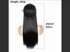 Long Hair Wig Whit Bangs Straight Hair Black Pink Blue Balayage Highlighted Color Modern Young Girl's Wigs