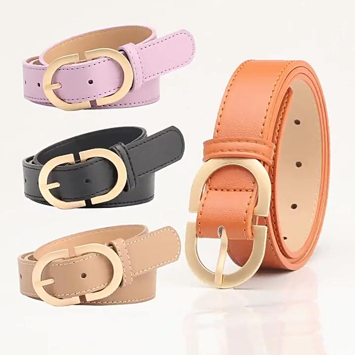 Všestranný dámský pásek v korejském stylu Trendy pásek na kabáty Dámský jednoduchý holý pas imitace kůže