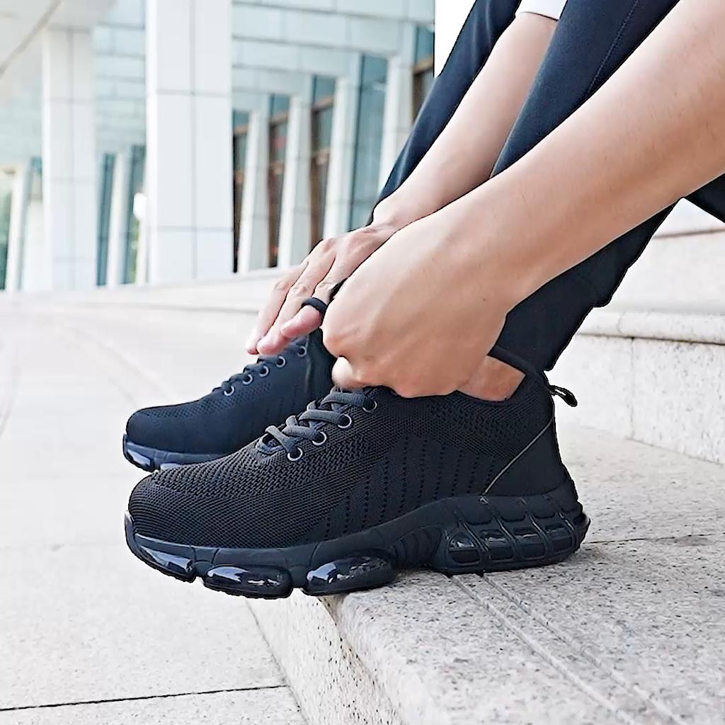 Safety Work Sneakers Steel Toe Shoes For Men Puncture-Proof Labor Shoes Indestructible Male Footwear Security Boots Lightweight