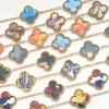 Titanium Steel New Color Four-leaf Clover Bracelet Lucky High-end Ladies Bracelet