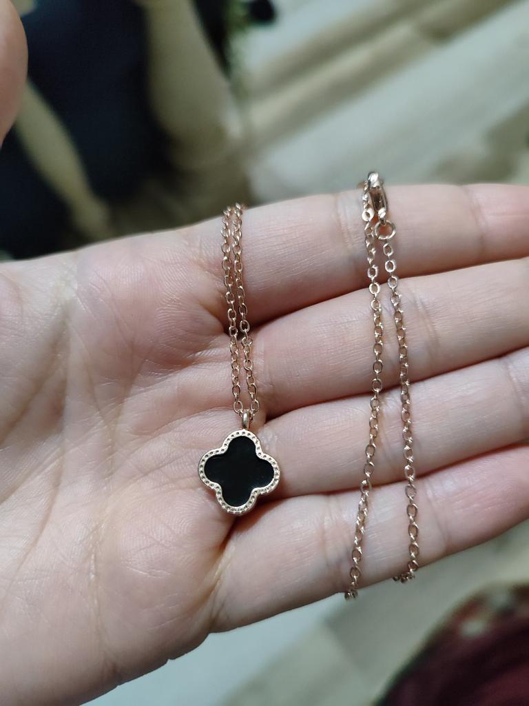 Men's Four Leaf Clover Necklace Van Cleef Four-leaf Clover