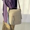 Nylon Crossbody Bag with Top Handle and Multiple Zipper Pockets for Daily Use Men Women