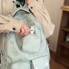 Campus Women's Backpack Students Large Capacity Printed Schoolbag with Coin Purse