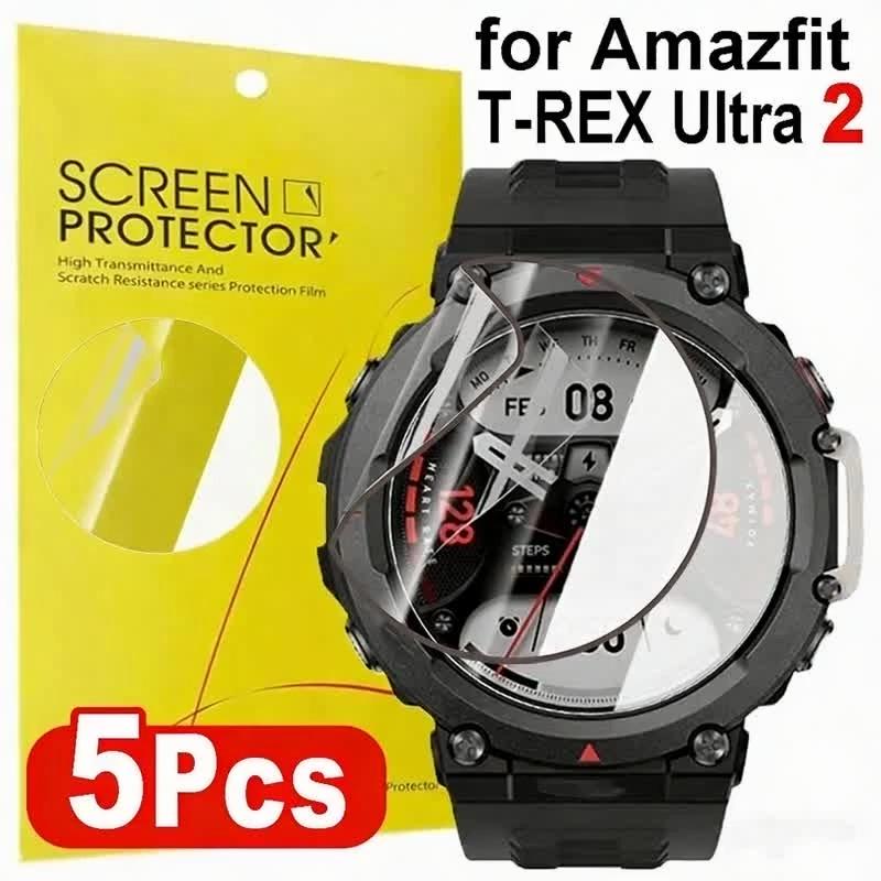 1-5Pcs Soft Hydrogel Films for Amazfit T-Rex Ultra2 Watch Screen Protectors Composite Films for Amazfit T-Rex Ultra2 Not Glass