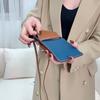 Two-tone Genuine Leather Mini Shoulder Crossbody Bags Women First Layer of Cowhide Messenger Bags Phone Purse Handbag