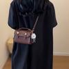 Fashion Vintage Retro Small Square Bag Solid Color Crossbody Bag Handbag Shoulder Bag Women Gift