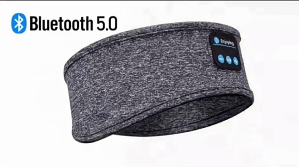 Fone Bluetooth sluchátka Sportovní náhlavní pás na spaní Elastická bezdrátová sluchátka Hudební maska ​​na oči Bezdrátová náhlavní souprava Bluetooth