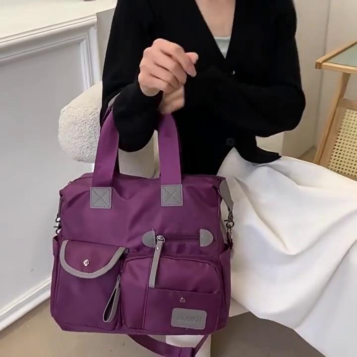 New Ladies Tote Bag Fashion Nylon Waterproof Casual Shoulder Mummy Bag Large Capacity Women's Messenger Handbags