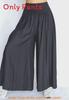 Wide Leg Pants With Elastic Waist For Casual Womens Fashion