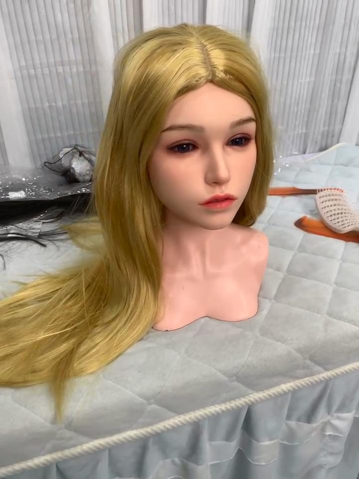 Men's Sex Doll Silicone Head Oral Sex With Mouth With Tongue Masturbation Cup Erotic Sex Toy