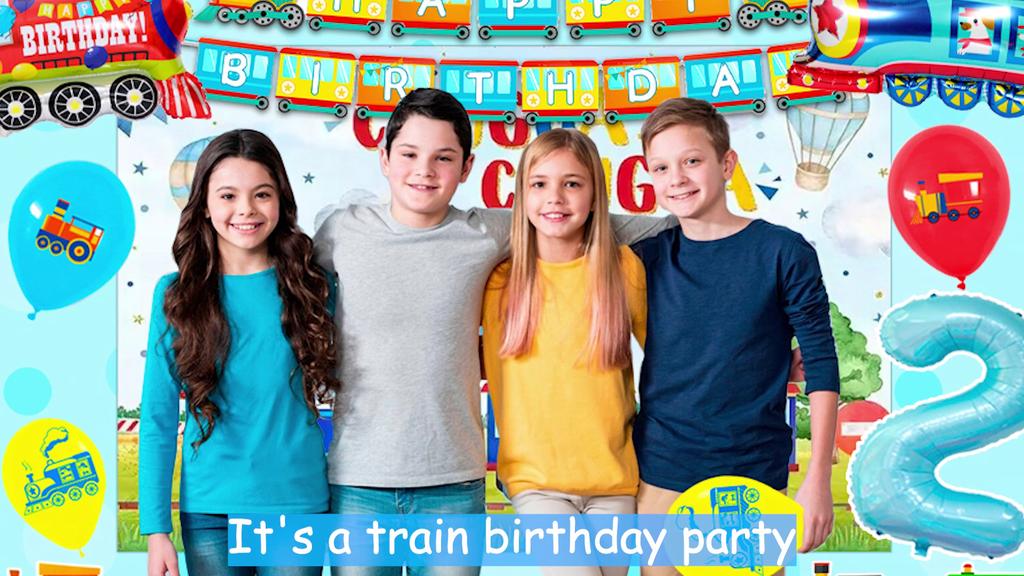 Chugga Chugga Two Two Party Decorations,Train Birthday Decorations&Train Party Tableware-Train Plates Banner Etc Train Birthday Party Supplies