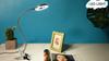 Flexible Gooseneck LED Reading Book Light with Clamp, 3 Color Temperature Circular Night Lamp for Bedside Travel Office