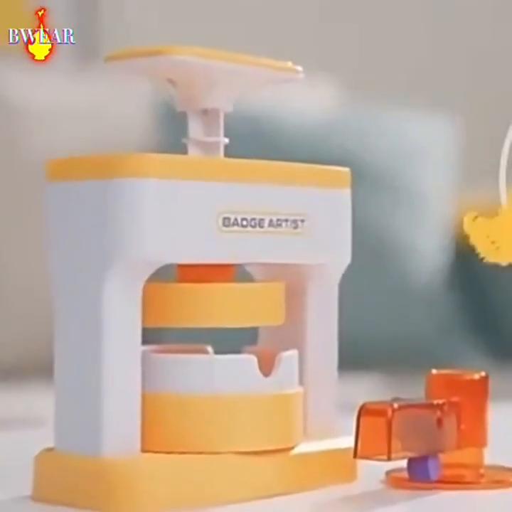 Button Maker Machine,Badge Maker for Kids,with 48 Pcs Pictures and Badge,DIY Pin Button Maker Press Machine for DIY Gifts and Christmas