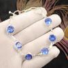 Tanzanite Gemstone 925 Sterling Silver Jewelry Handcrafted Bracelet  For Women RB-14-6