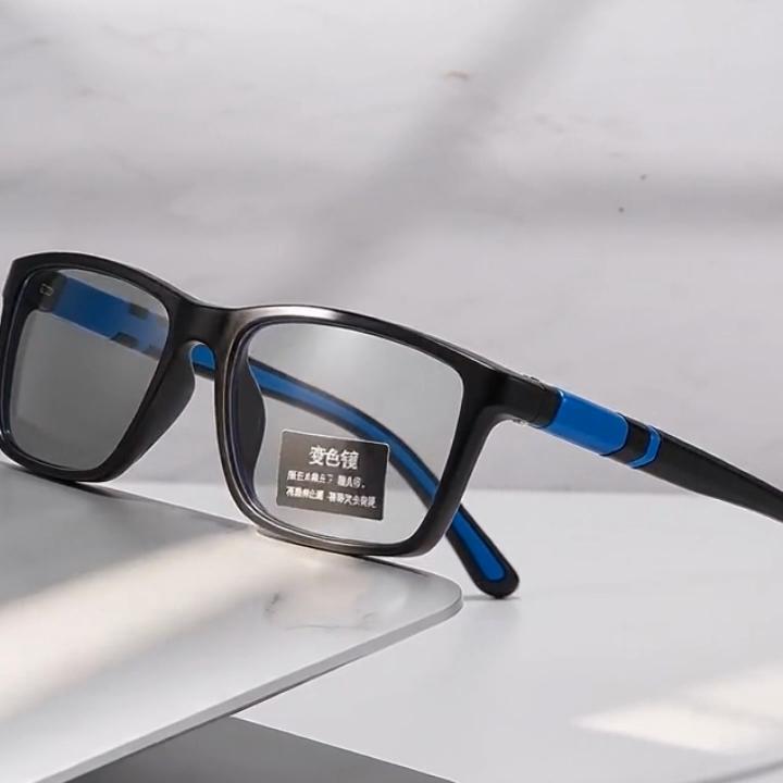 New Trend TR90 Photochromic Reading Glasses 3 In 1 Outdoor Bifocal Sunglasses Sports Anti Blue Near Far Sight Eyeglasses Diopter