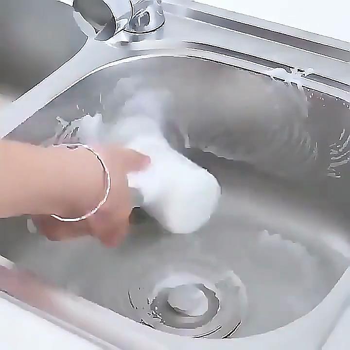 1 buc Perie electrică rotativă de curățare, Perie de curățare portabilă pentru duș, Perie pentru curățarea gresiei din cadă