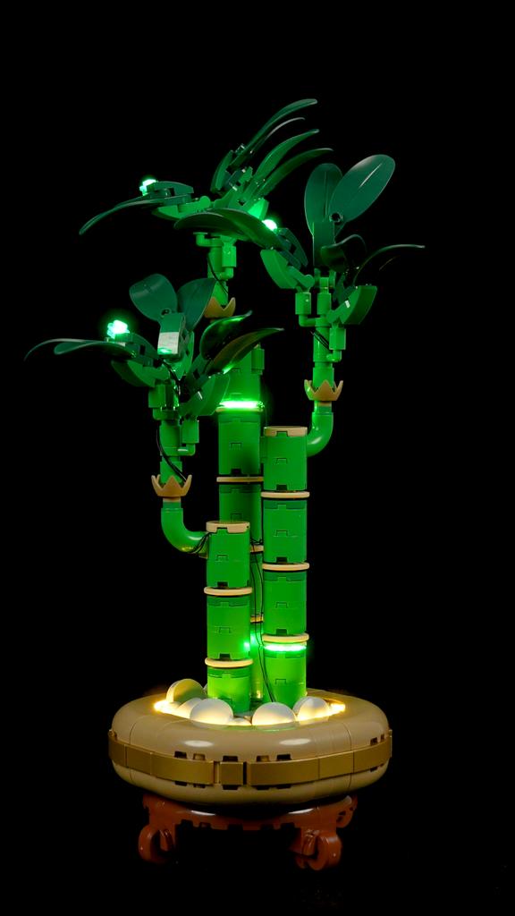 DIY LED Lighting Kit For LEGO The Botanical Collection 10344 Lucky Bamboo Building Block Toy Decoration Adjustable Lighting Accessories
