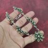 Green Amethyst Handmade Gemstone Necklace, 925 Solid Sterling Silver Necklace Antique Jewelry, For Engagement Gift