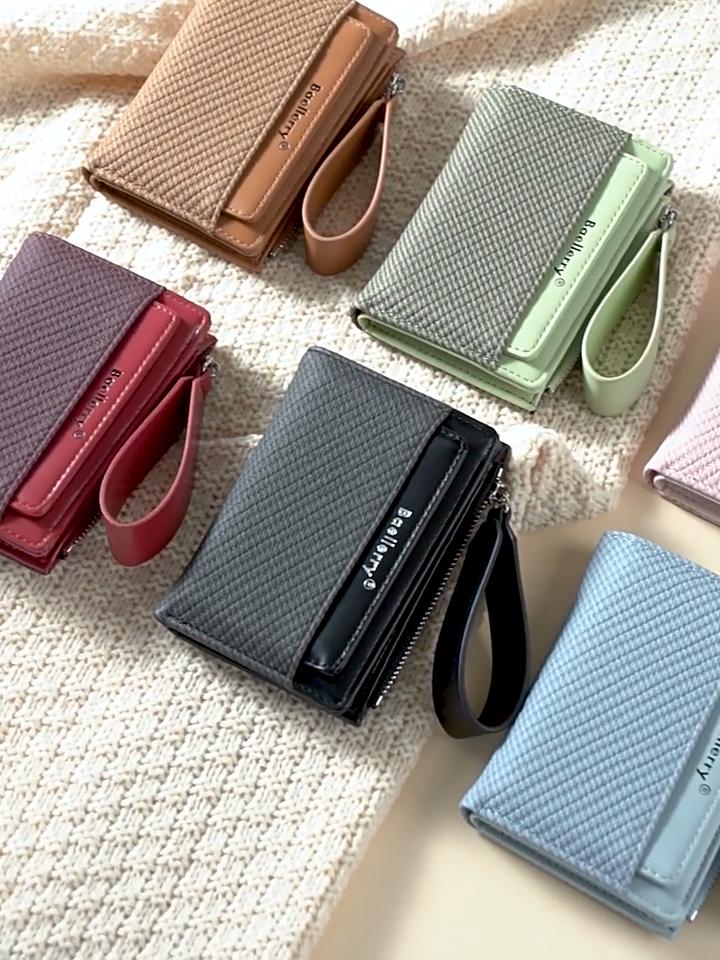 Minimalist Pu Womens Short Wallet With Card Holder And Coin Pocket For Daily Use