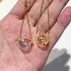 14mm Handmade Hollow Lampwork Glass Beads Round Ball Charms For Aeolian Wind Bells Jewelry DIY Making Accessories