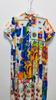 Xitao Geometric Printing Dress Stand Collar Casual Shirt Dress DMJ4072