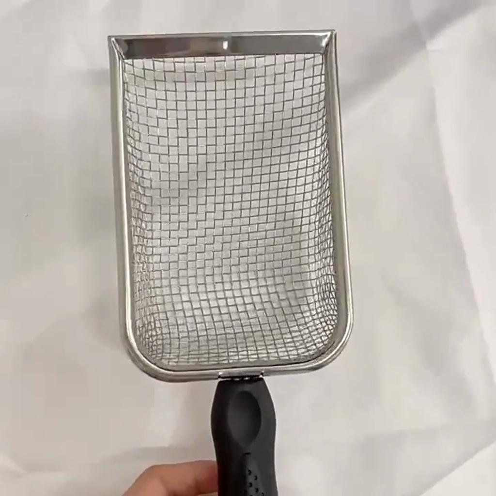 2v1 2 ks nerezové zahradní síta na půdu & kočkolitová lopatka - Efektivní oddělování nečistot & hrudek Zahradnictví & Nástroj na čištění zvířat