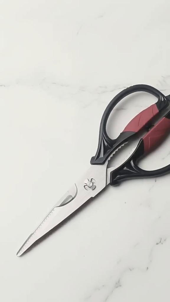 Multifunctional Household Kitchen Bone Scissors Stainless Steel Separable Power Shear With Paring Knife Bottle Can Opener
