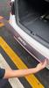 Car Rear Bumper Protector Guard, Trunk Sill Cover Strip Scratch Guard Pad, Universal Rubber Threshold Protection Sticker for Auto Accessories