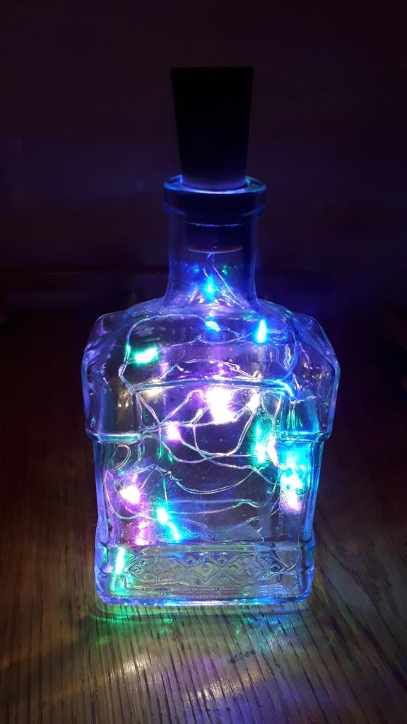 Bottiglia Di Vetro Con Luci LED Sondeng, Kit Fai Da Te Con Sughero Luminoso, Regalo Compleanno Per Donne, Decorazione Natalizia Con 3 Modalità