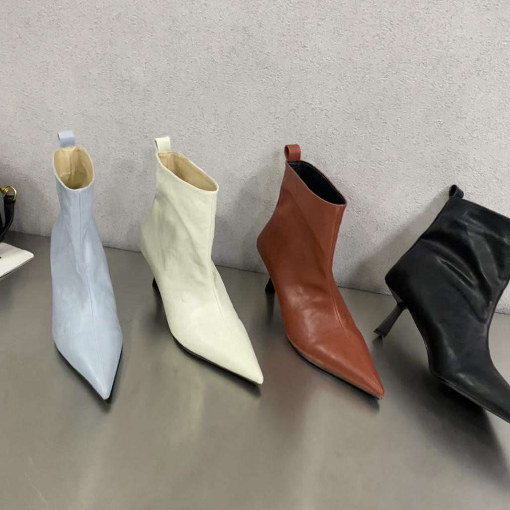 Eilyken New Fashion Pointed Toe Ankle Boots Women Wedding Party Shoes Winter Autumn Slim Short Ladies Booties