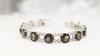 Mysterious and Elegant Natural Smoky Quartz Gem Bracelet S925 Silver Light Luxury Fine Jewelry Women Anniversary Party Wear
