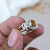 925 Sterling Silver Tiger Eye Gemstone Ring For Women