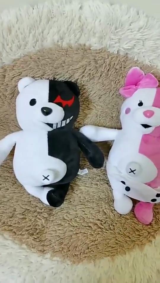 Adorable Danganronpa Monokuma Bear And Monomi Rabbit Soft Plush Stuffed Doll Toy