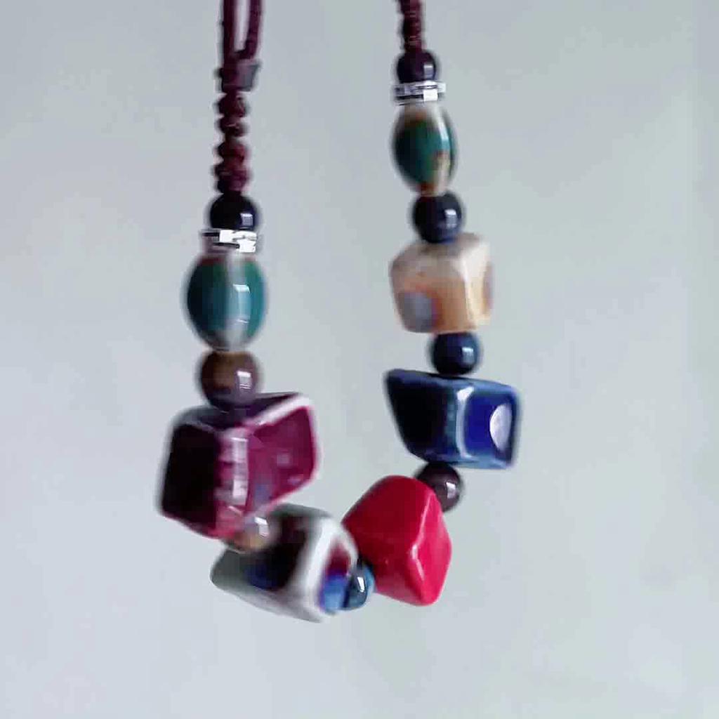 10 Stück 7 mm quadratische Blumenglasur-Porzellanperlen, Würfel, Keramikperlen für Schmuckherstellung, DIY-Charms, Armbänder, Halsketten, Basteln