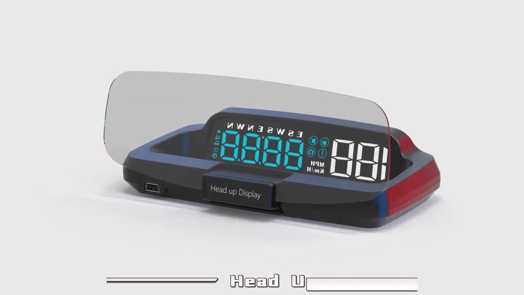 2024 GPS HUD Display Car Alarm Projector Car Electronics Accessories Speedometer Projector Auto Gadgets
