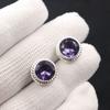 Iolite Gemstone 925 Sterling Silver Jewelry Handcrafted Earrings 0.53" For Women EE-147-2