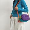 Spliced Contrast Shoulder Bag Multi-compartment Large Capacity Waterproof Crossbody Bag