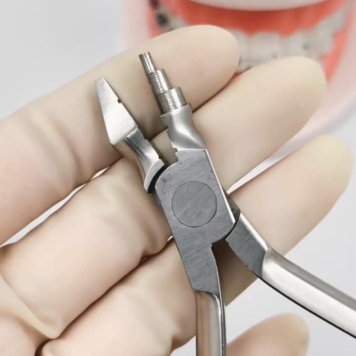 Dental Lab Laboratory Tool Dentální ortodontické univerzální kleště pro ohýbání mladých smyček Nástrojové kleště na ohýbání drátu Kleště pro laboratorní ohýbání zubů Nástroje pro zubní lékaře
