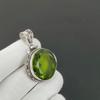 Peridot Anhänger, 925 Sterling Silber Handgefertigter Schmuck, Peridot Silberanhänger, Partyschmuck für Damen, Anhänger Valentinstagsgeschenk